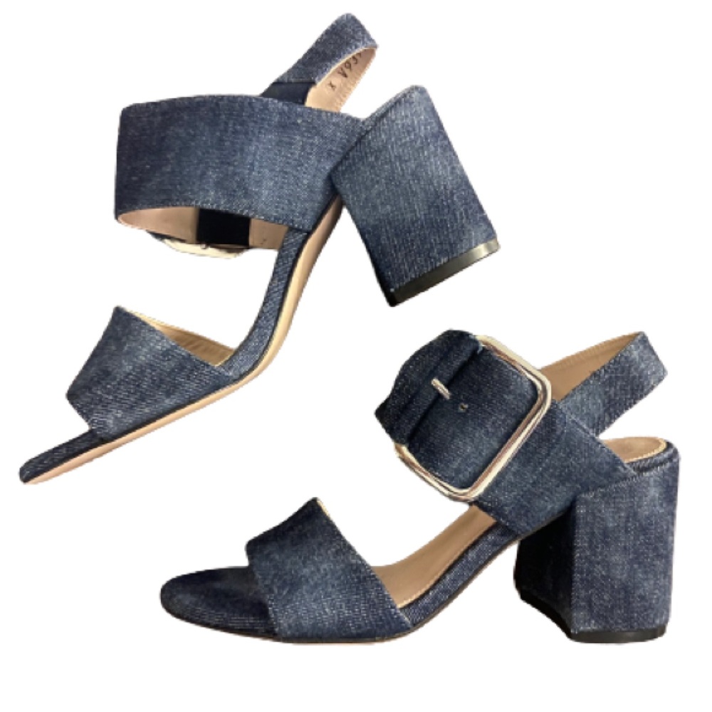 Stuart Weitzman Denim Heels - Size 6- NEVER BEEN WORN